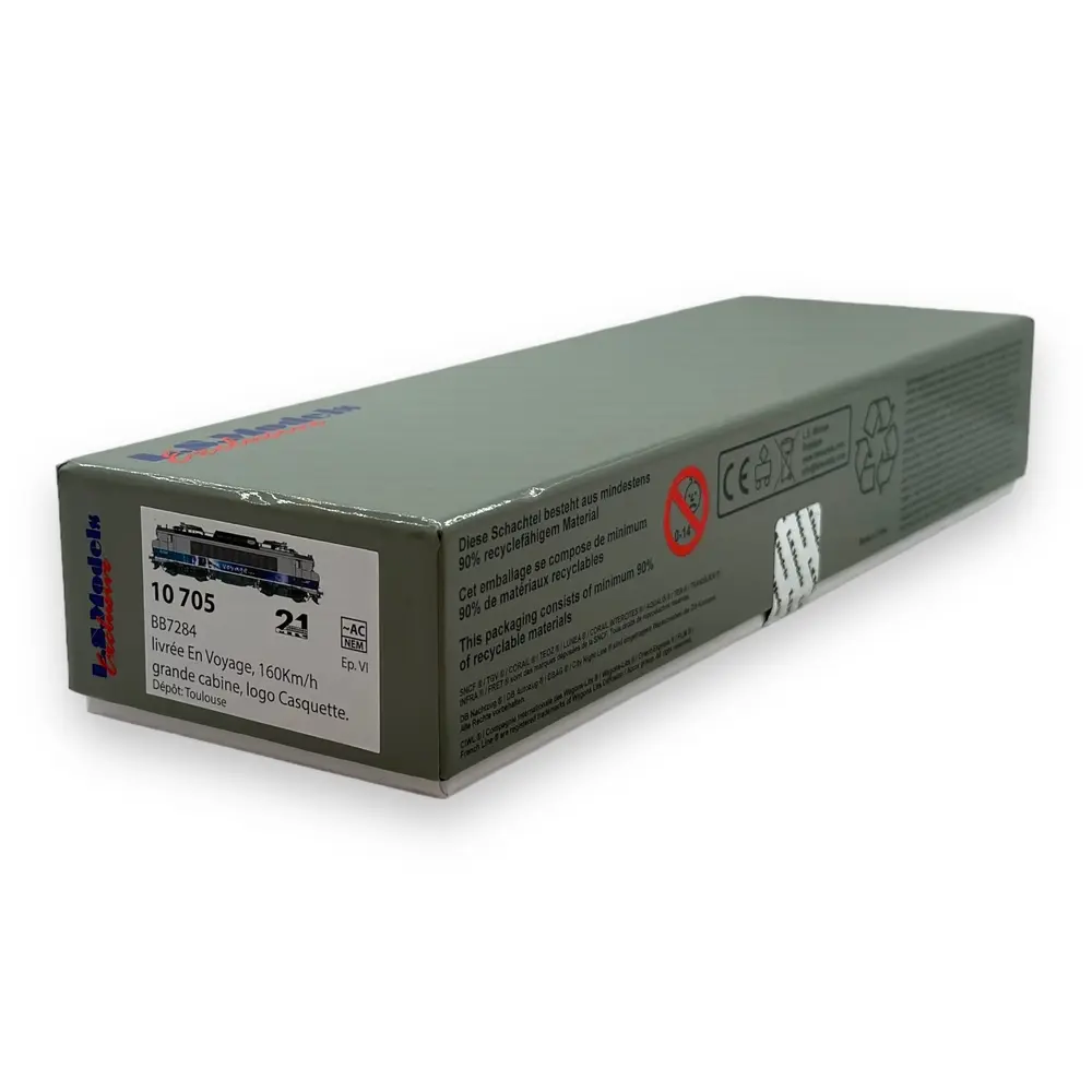 Locomotive électrique BB 7284 - LS Models 10705 - HO 1/87 - SNCF - Ep VI - Analogique - 3R - 4