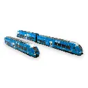 Autorail bimode AGC B81661 / B81662 Auvergne Rhône Alpes - LS Models 10089 - HO 1/87 - SNCF - Ep VI - Analogique - 2R - 2