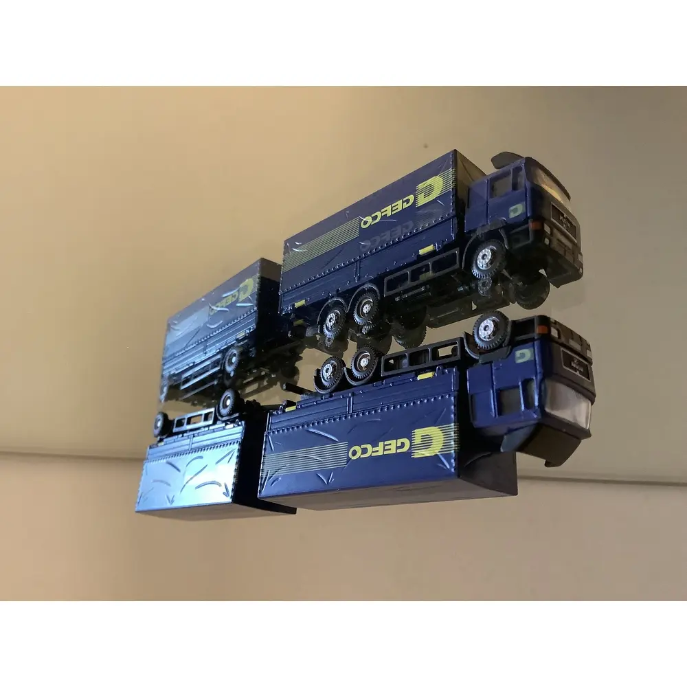 Camion Man F90 caisse mobile 3 essieux GEFCO - Lemke 4635 - N 1/160 - 3