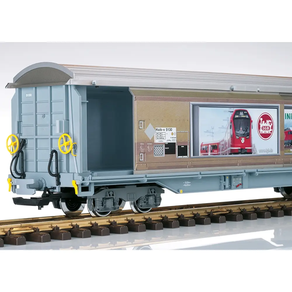 Wagon parois coulissantes - LGB L48576 - RhB - G 1/22.5 - EP. VI - 2R - 3