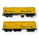 2 wagons nettoyeurs de voies - Lux Modellbau 9660 - HO 1/87 - 3R - 2