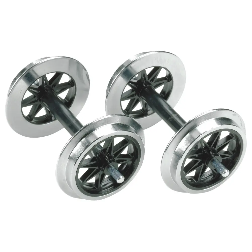 Lot de 2 Essieux Métal à Double Rayons - LGB 67320 - G: 1/22.5  - 2