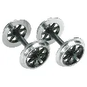 Lot de 2 Essieux Métal à Double Rayons - LGB 67320 - G: 1/22.5  - 2