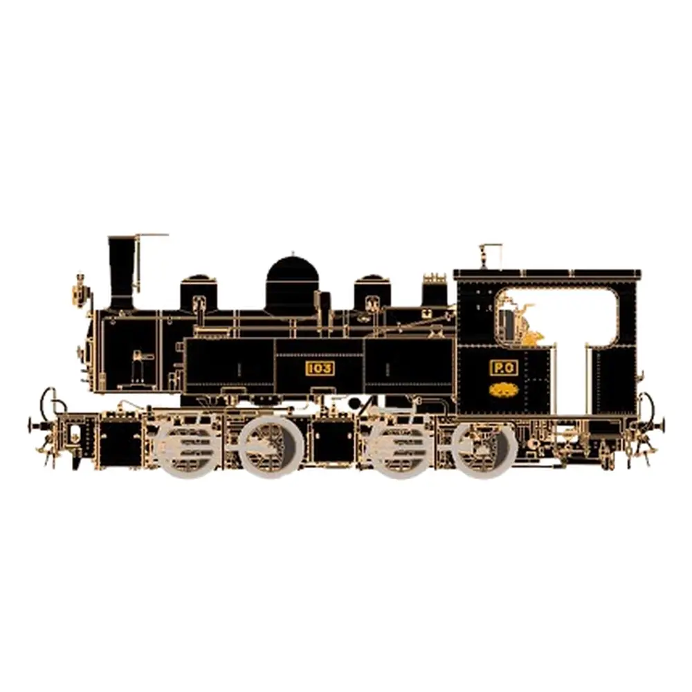 Locomotive à vapeur Mallet 020-020 LEMATEC HOM205.7D - HOm 1/87 - CFC - 2