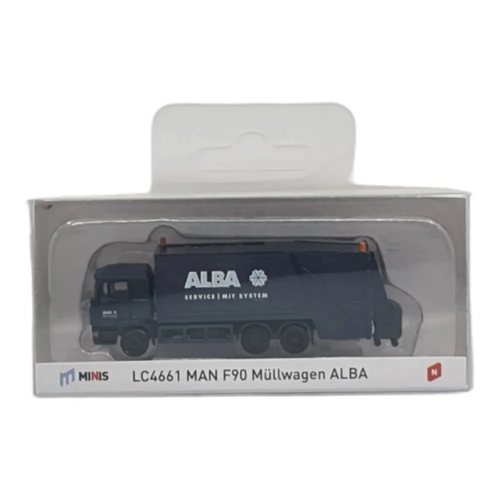 Camion poubelle MAN F90 "Alba" - LEMKE LC4661 - N 1/160 - véhicule miniature - 3