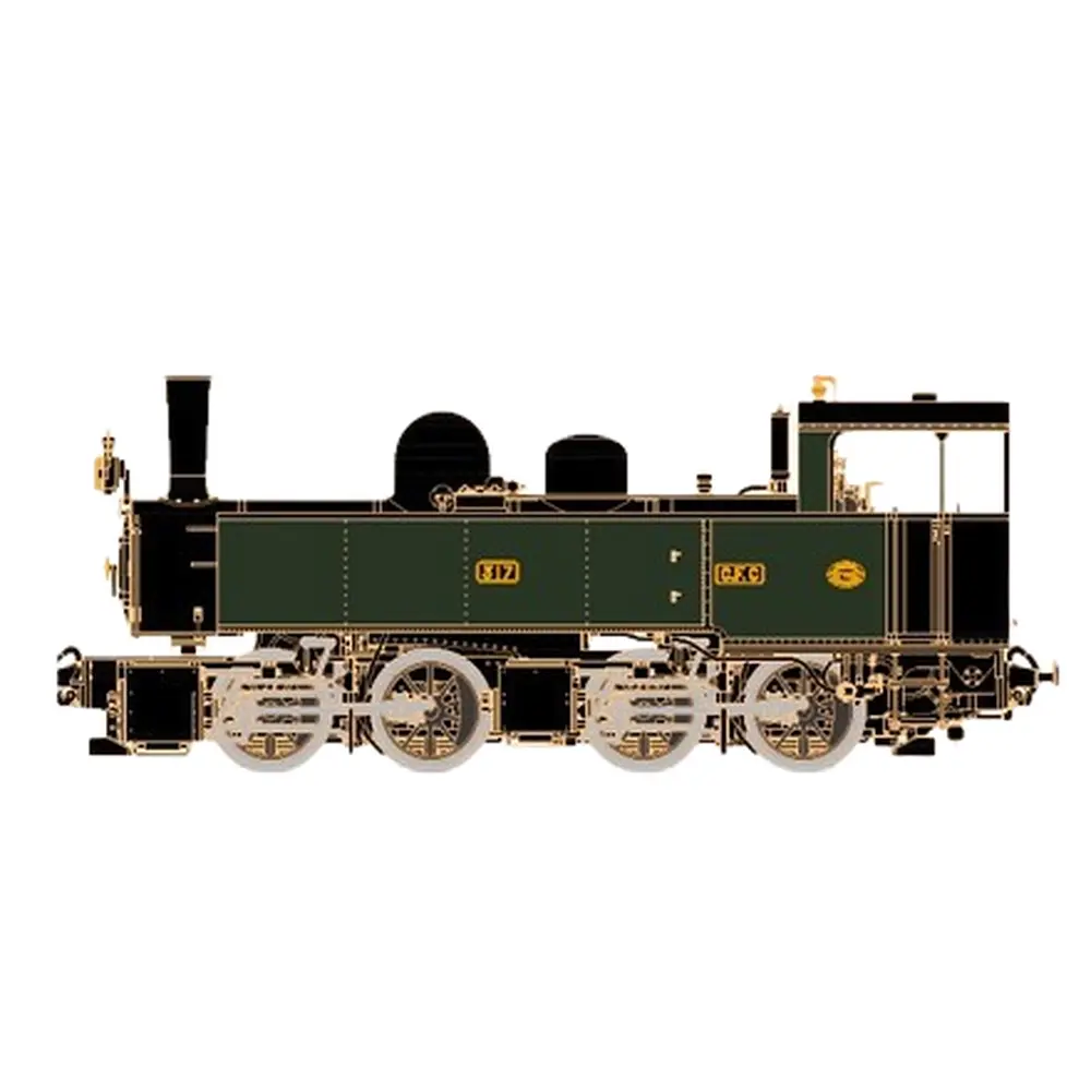 Locomotive à vapeur Mallet 020-020 LEMATEC HOM205.8 - HOm 1/87 - CFC - 2