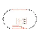 Set rails LGB 19901 avec butoir et aiguillage - G 1/22.5 - 9 éléments - 5