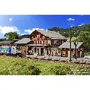 Gare "Oberried" et petit bâtiment - KIBRI 39370 - HO 1/87 - 610 x 160 x 139 mm - 5