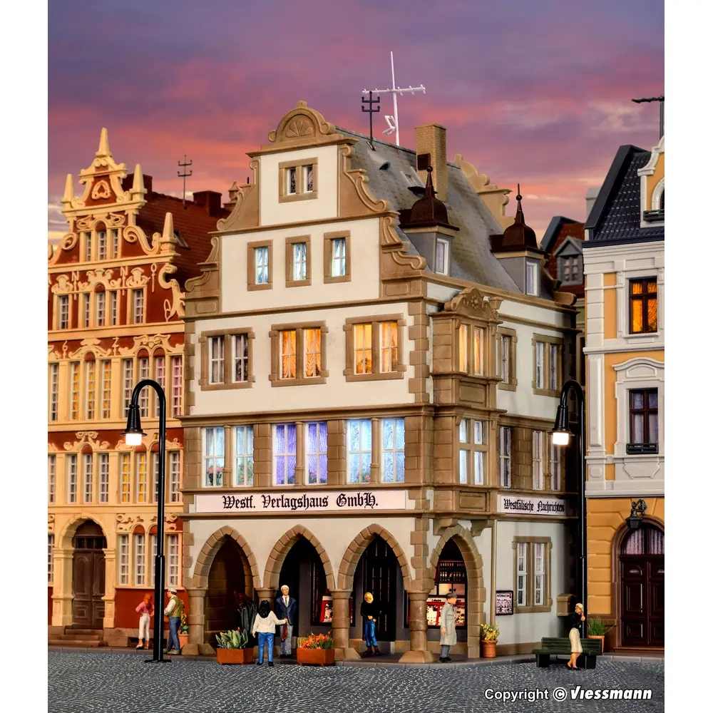 Maison d'édition westphalienne à Münster  - Kibri 38382 - HO 1/87 - 2