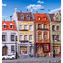 Maison de ville, place du Ball KIBRI 38383 - HO 1/87 - 3