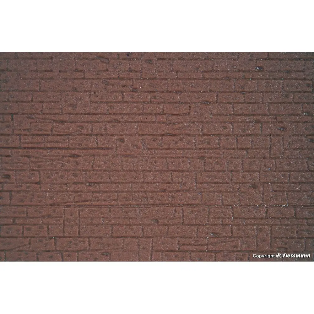 Plaque de Mur en Moeilons - 200x120 - Kibri 34119 - HO: 1/87  - 2