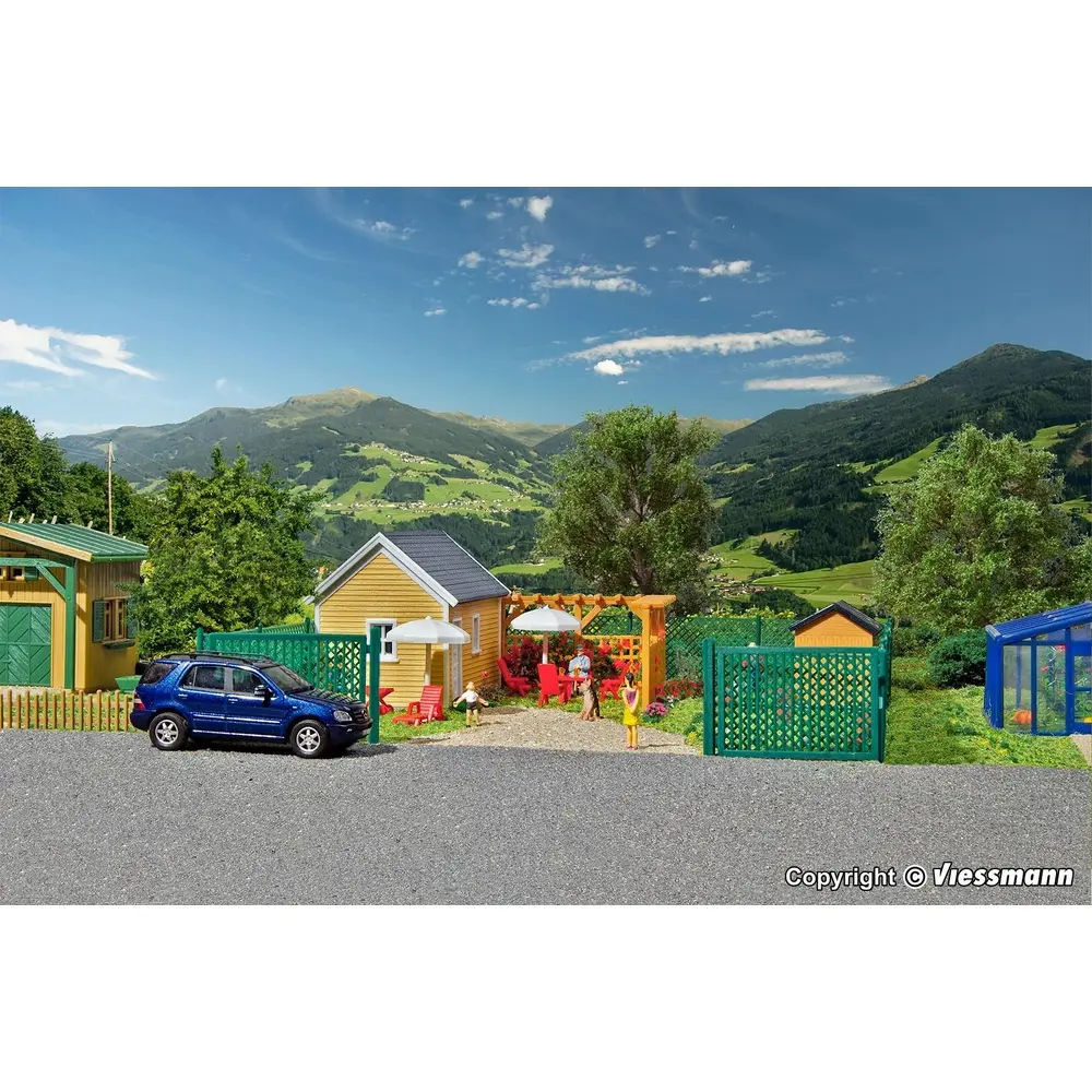 Pavillon de jardin potager KIBRI 38659 - HO 1/87 - 2