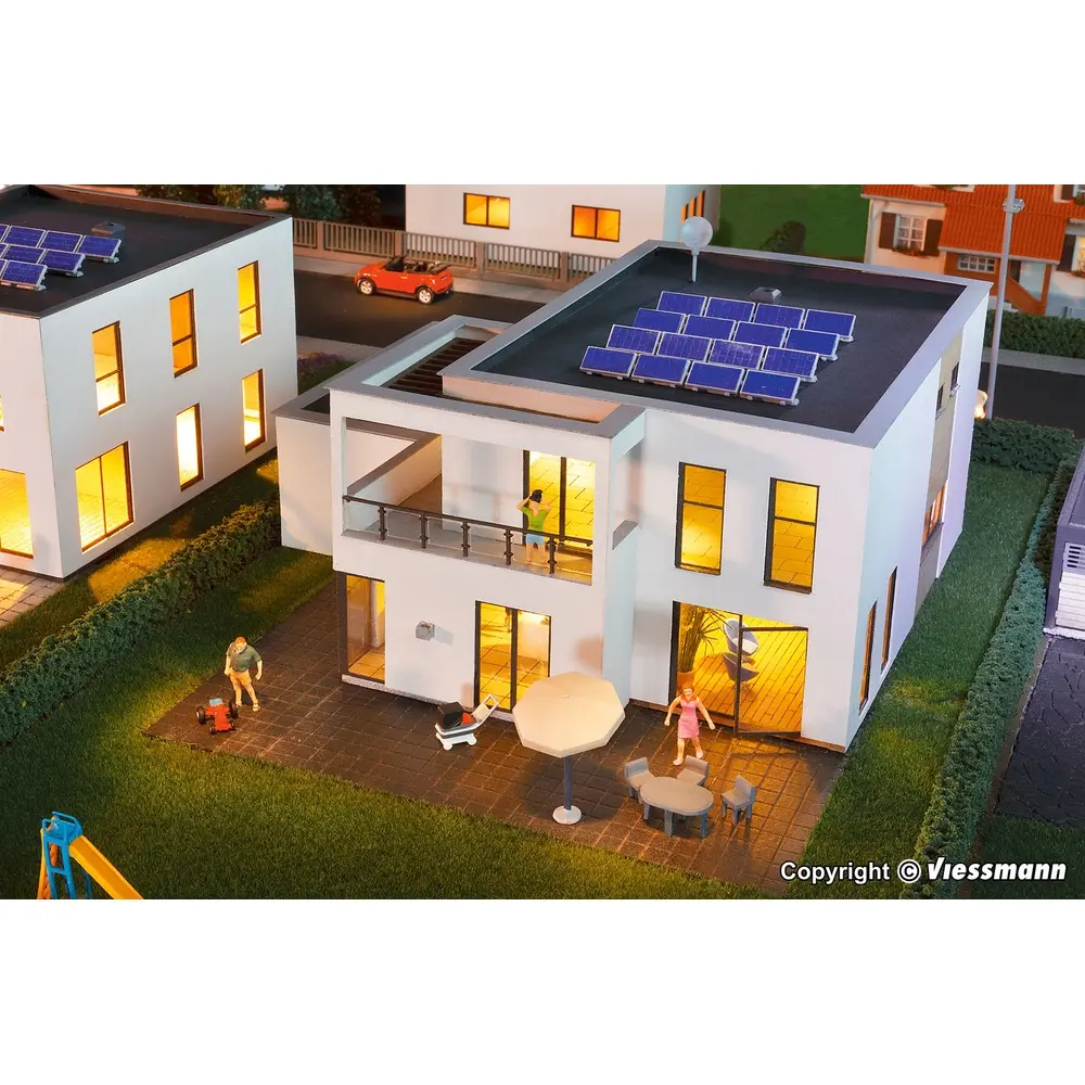 Villa moderne avec balcon KIBRI 38338 - HO 1/87 - Kit polyplate - 10