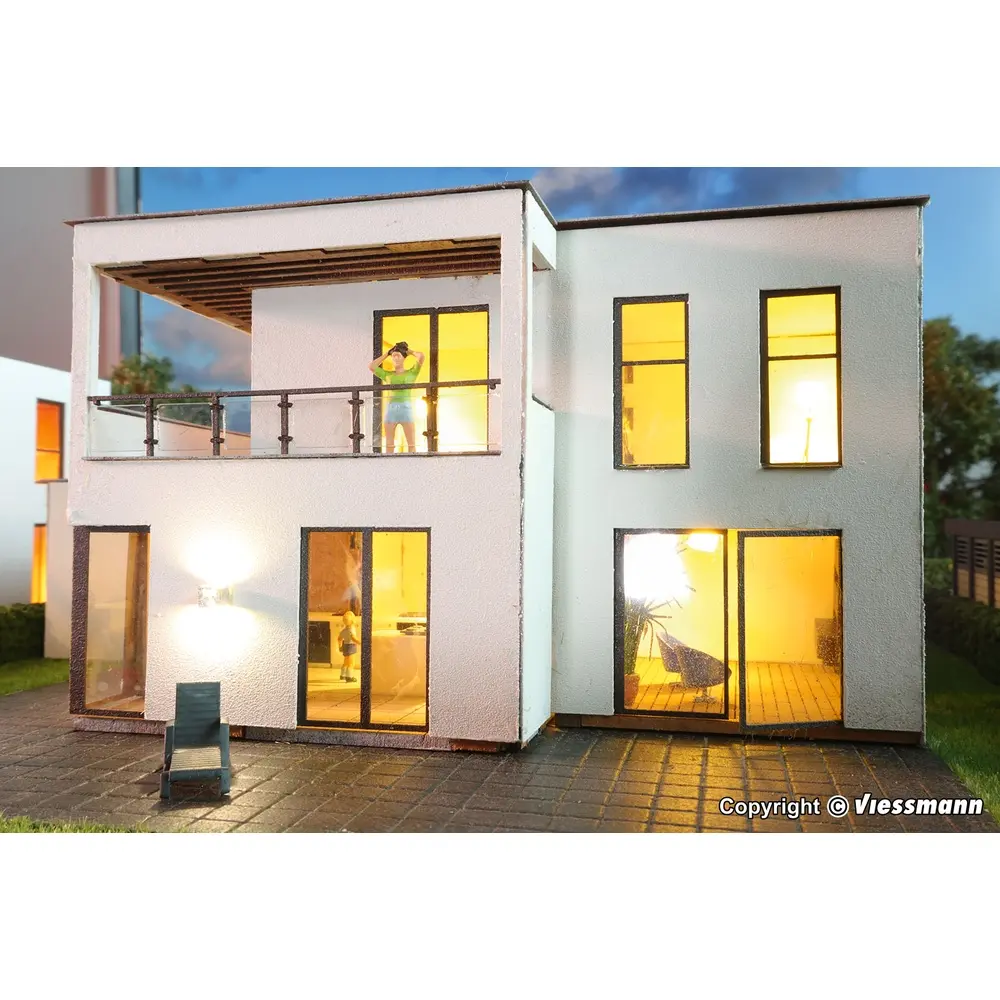 Villa moderne avec balcon KIBRI 38338 - HO 1/87 - Kit polyplate - 9