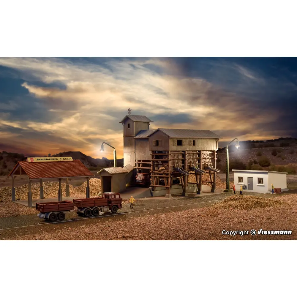 Usine de traitement de gravier - Z 1/220 - Kibri 36603  - 4