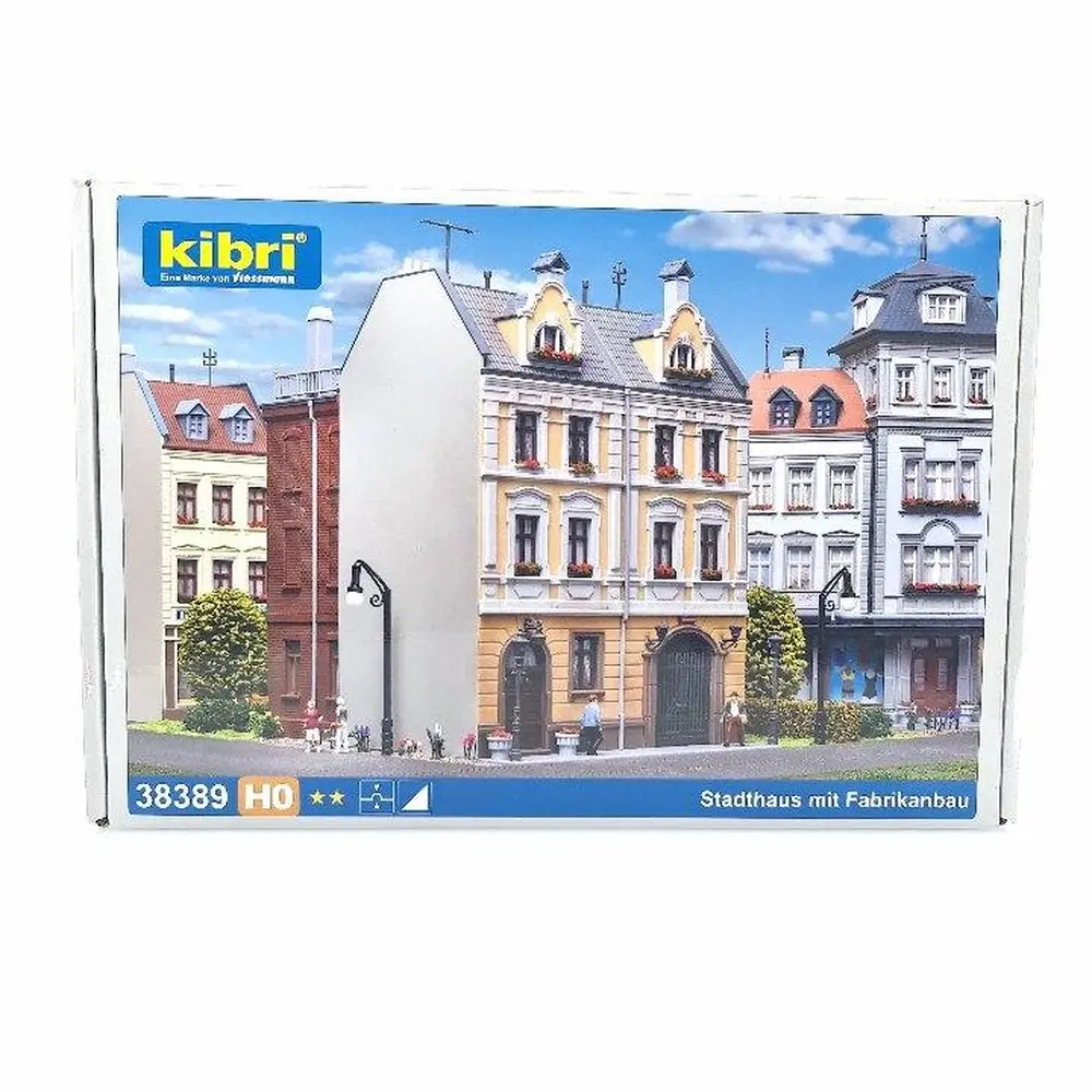 Maison de ville avec extension d'usine KIBRI 38389 - HO 1/87 - 5