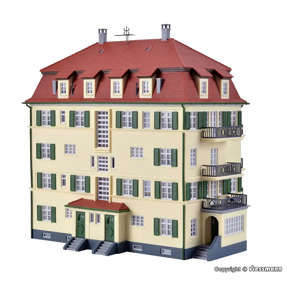 Immeuble d'appartements avec balcon - Kibri 38354 - HO 1/87 - 3