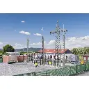 Station électrique KIBRI 39840 - HO 1/87 - 530 x 330 x 250 mm - zones industrielles - 2