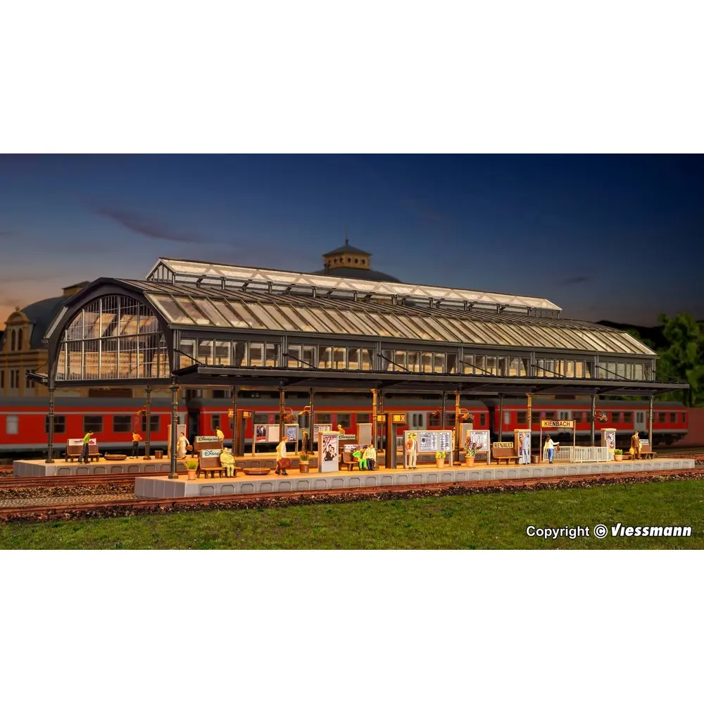 Quai de gare de Kienbach KIBRI 39568 - HO 1/87 - 430 x 220 x 138 mm - 4