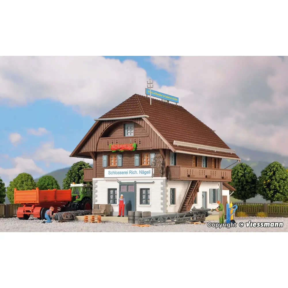 Atelier de métallurgie "Nägeli" KIBRI 38800  HO 1/87 - 182x116x120 mm - 4