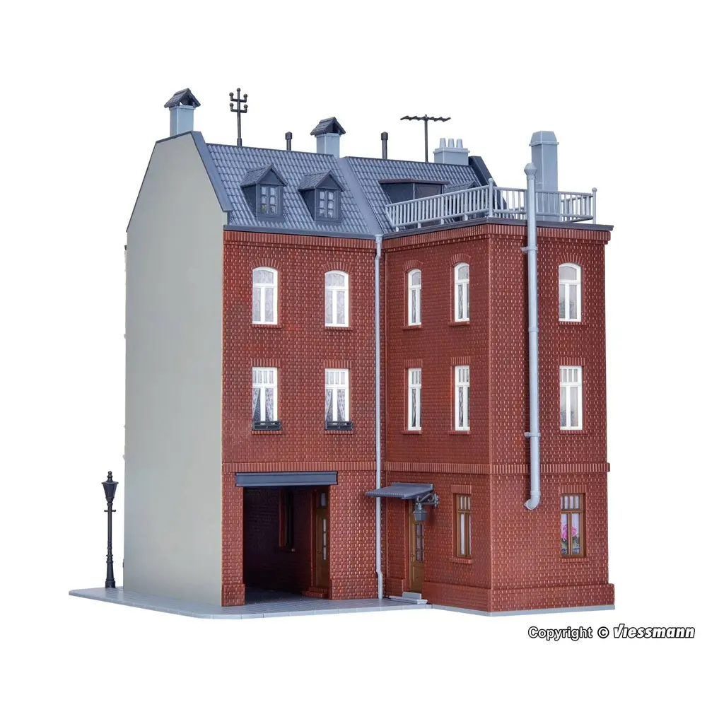 Maison de ville avec extension d'usine KIBRI 38389 - HO 1/87 - 2