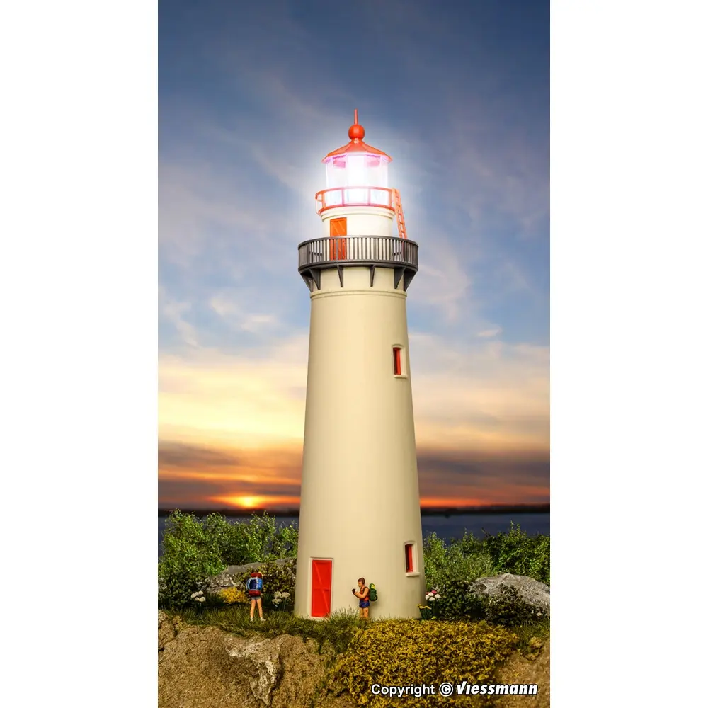Phare avec lumière LED - KIBRI 39170 - Échelle HO 1/87 - 58 x 223 mm - 5