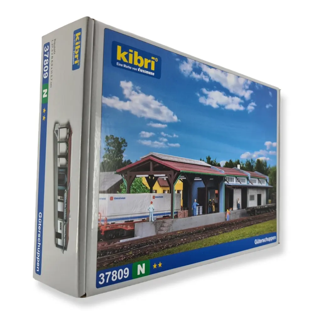 Hangar / Hall à marchandises KIBRI 37809 - N 1/160 - 273x89x57 mm - 2