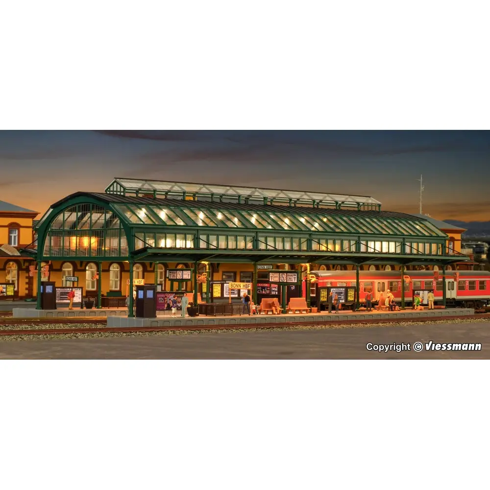 Quai de gare "Bonn" KIBRI 39565 - HO 1/87 - 440x223x135 mm - 4