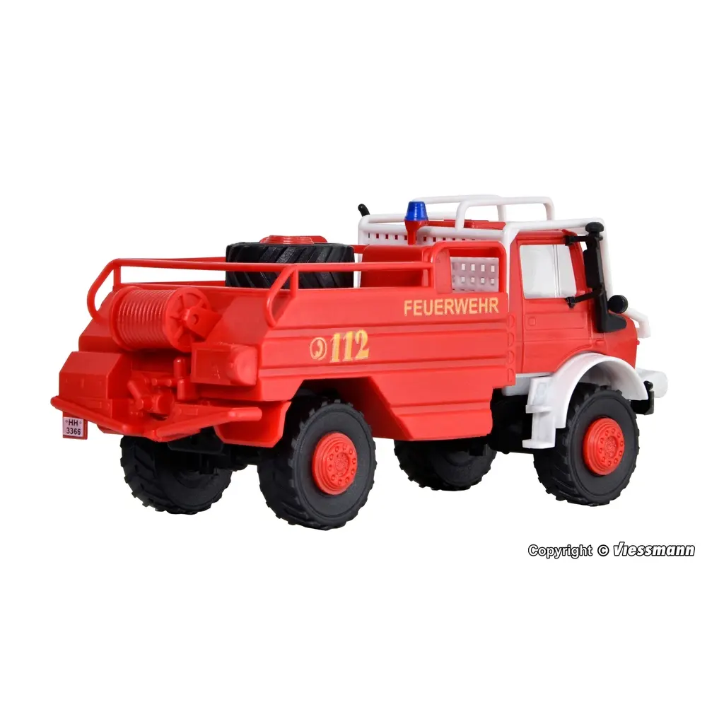 Camion de pompier Unimog Mercedes en kit - Kibri 18270 - HO 1/87 - 2