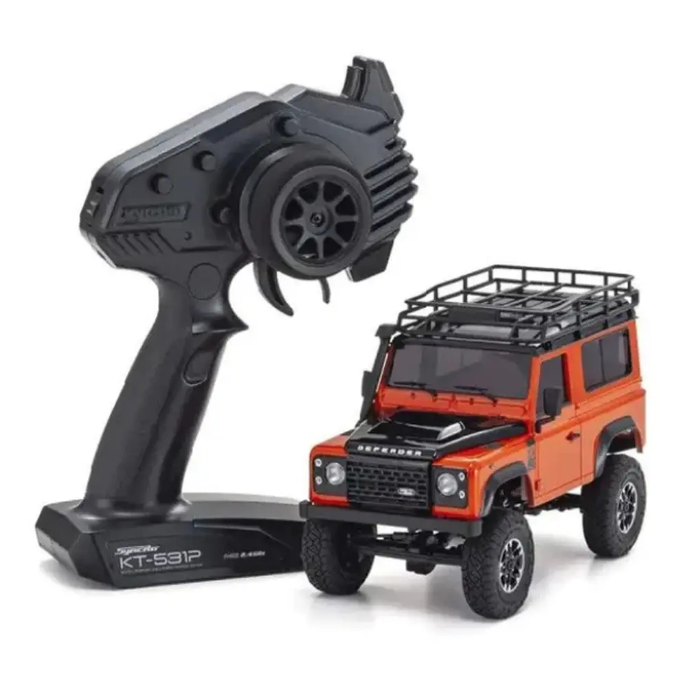 Mini-Z 4X4 MX-01 - Land-Rover Defender 90 Adventure Orange - KIOSHO K.32531MO - 1/18 - 2