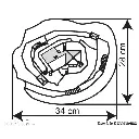 Château fort avec socle rocheux KIBRI 37304 -  N 1/160 - 340 x 280 x 230 mm - 2