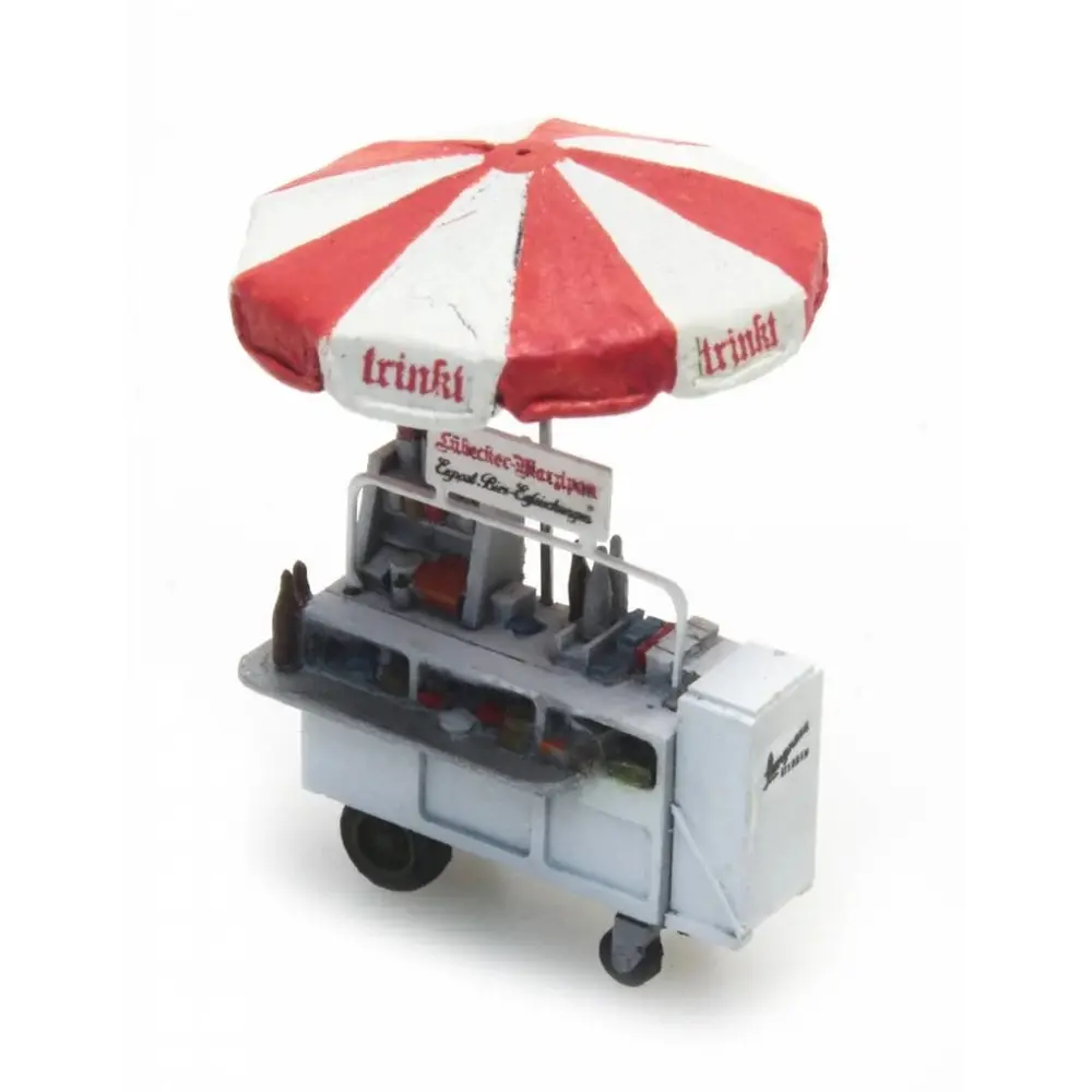 Chariot buffet "Trinkt", prêt à l'emploi - Artitec 387.289 - HO 1/87 - 3