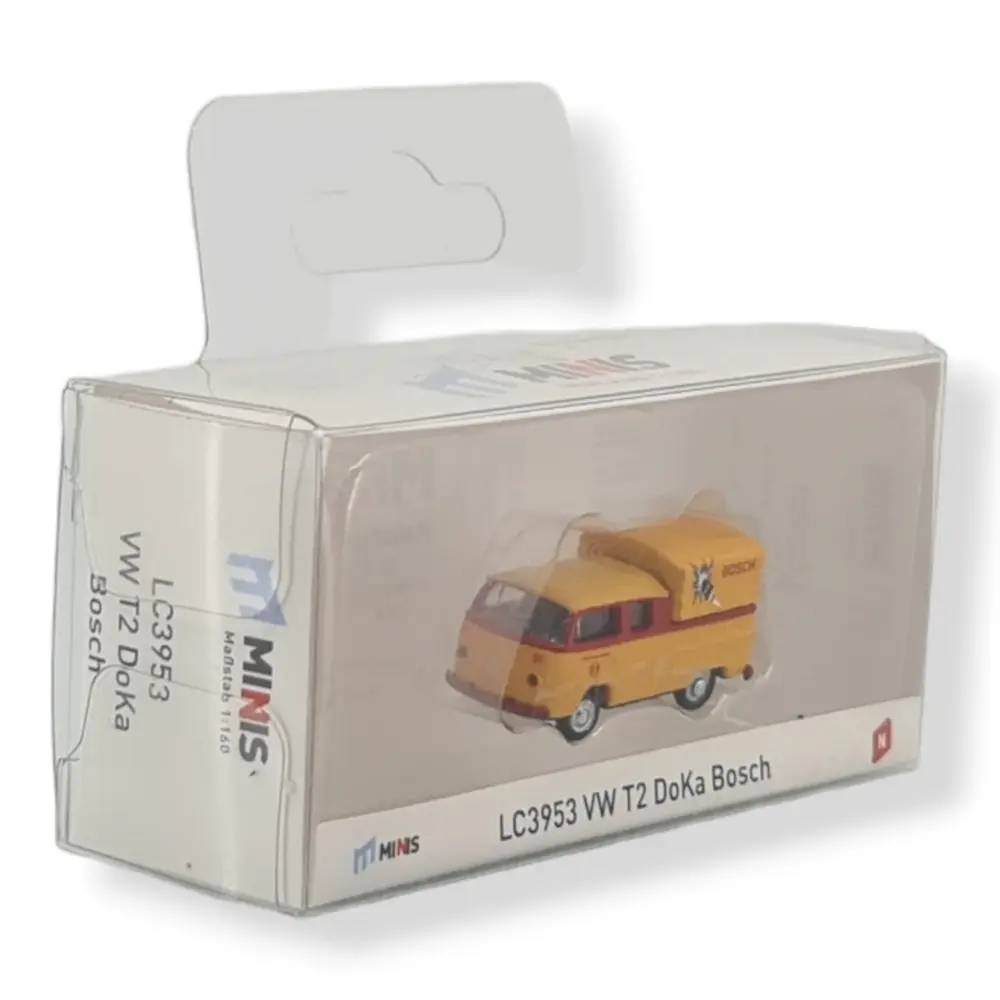 Voiture VW T2 DoKa - jaune Bosch - LEMKE 3953 - N 1/160 - - 2