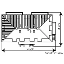 Immeuble d'appartements avec balcon - Kibri 38354 - HO 1/87 - 5