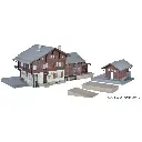 Gare "Oberried" et petit bâtiment - KIBRI 39370 - HO 1/87 - 610 x 160 x 139 mm - 3