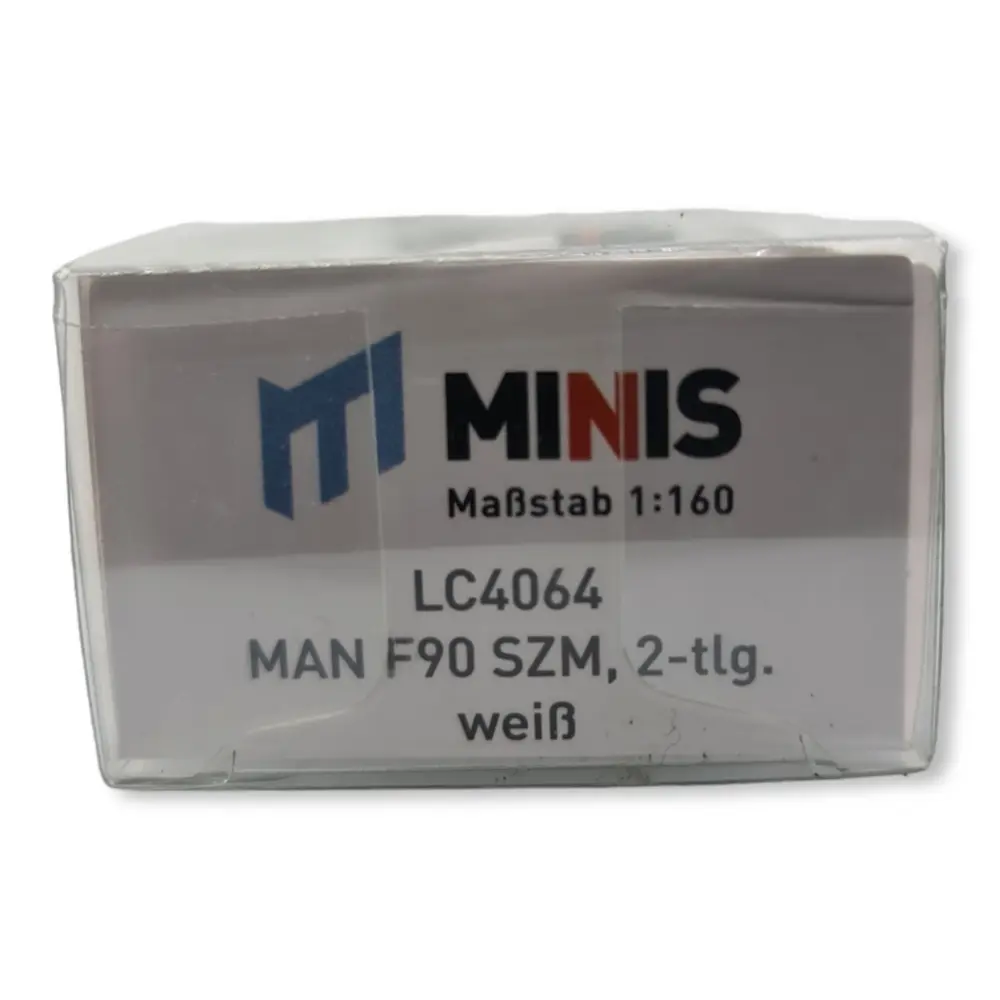 Pack de 2 camions MAN F90 à 3 essieux LEMKE LC4064 - N 1/160 - blanc - 3