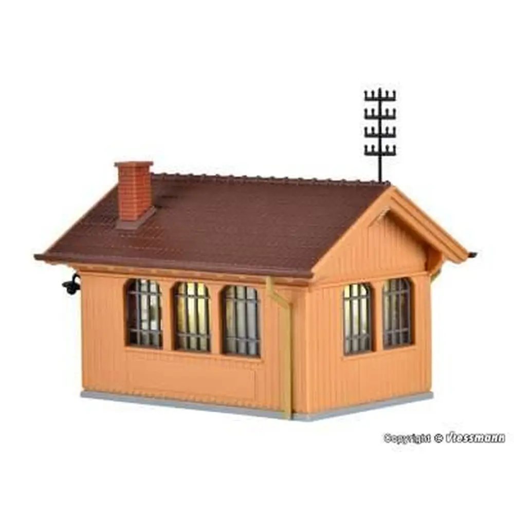 Une maison de gardien éclairée - 85x65x68 mm KIBRI 39309 - HO 1/87 - 3