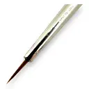Pinceau N°10-0 pour aquarelle en poil de martre rouge, virole argentée, manche court - Kolibri 0088/10-0 - 3