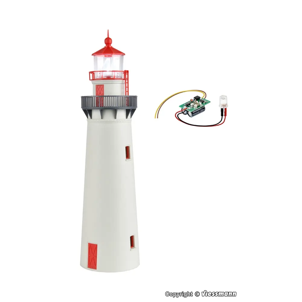 Phare avec lumière LED - KIBRI 39170 - Échelle HO 1/87 - 58 x 223 mm - 2