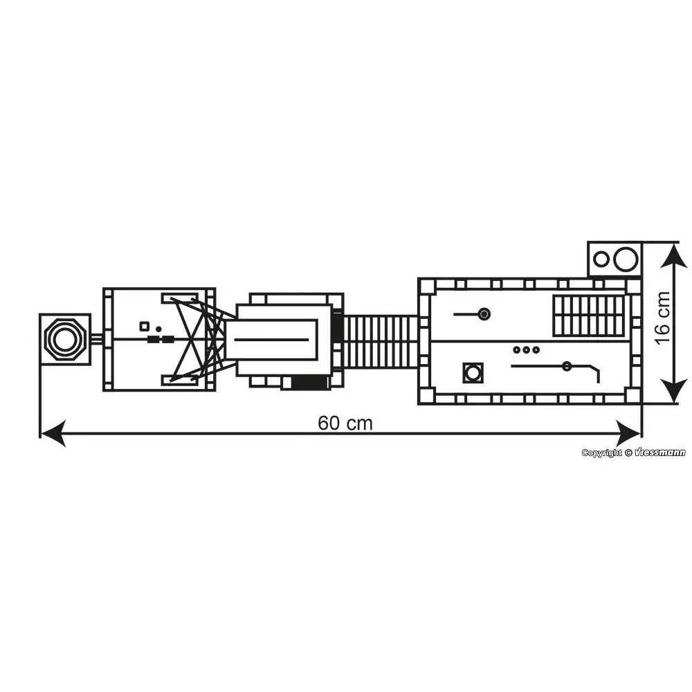 Usine Minière Herbede - KIBRI 39846 Motorisée - HO 1/87 - 600x160x370MM - 5