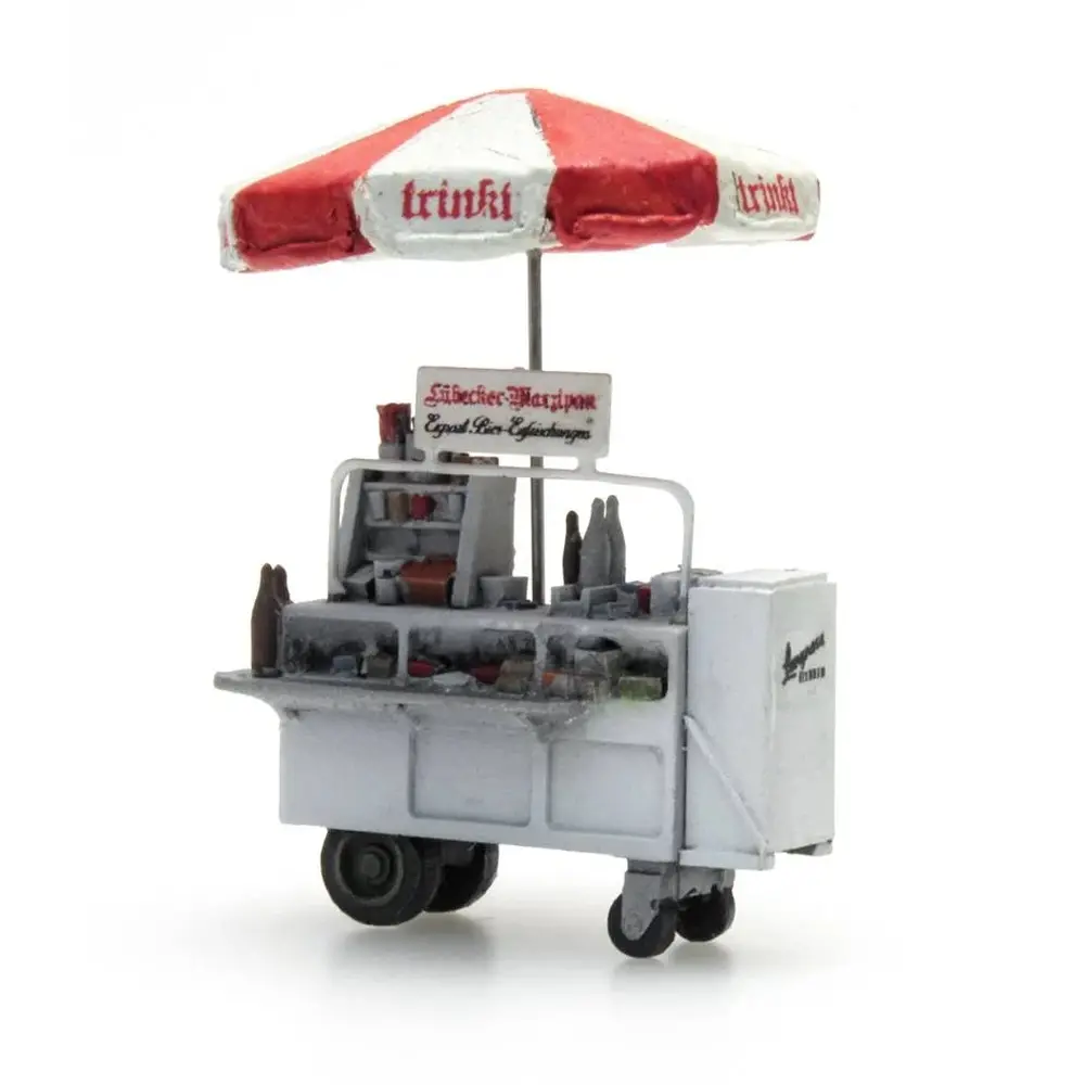 Chariot buffet "Trinkt", prêt à l'emploi - Artitec 387.289 - HO 1/87 - 2