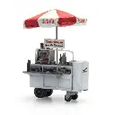 Chariot buffet "Trinkt", prêt à l'emploi - Artitec 387.289 - HO 1/87 - 2