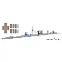 Quai de gare KIBRI 39558 - HO 1/87 - 2