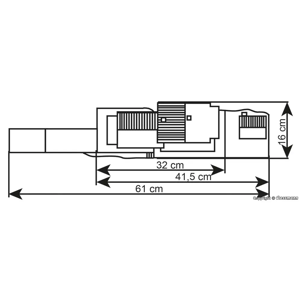 Gare "Oberried" et petit bâtiment - KIBRI 39370 - HO 1/87 - 610 x 160 x 139 mm - 6