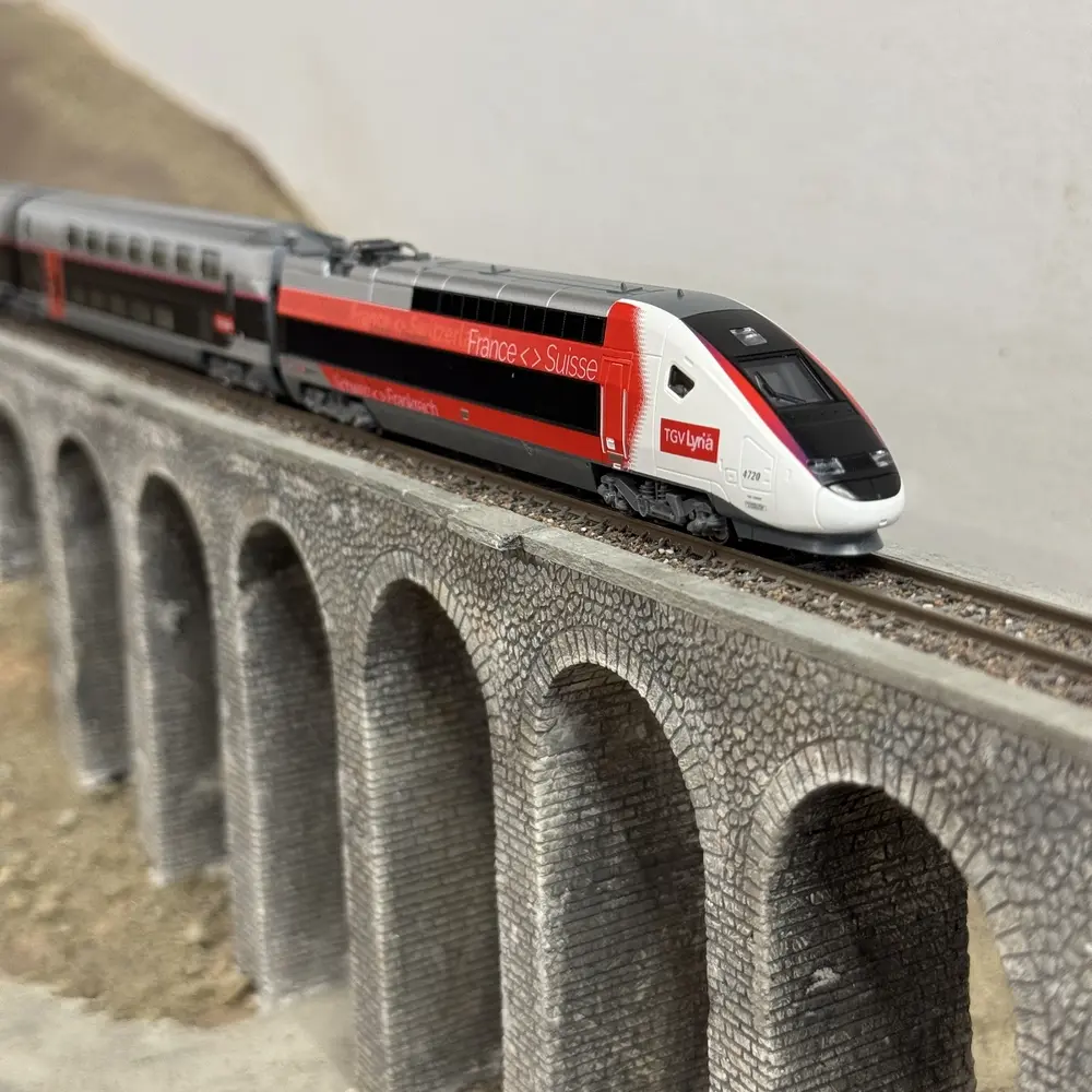 TGV Duplex Lyria 10 éléments - Kato 101762 - N 1/160 - SNCF - Ep VI - Analogique - 2R - 5