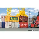 Lot de 6 conteneur 20 pieds - Kibri 10924 - HO 1/87 - 2