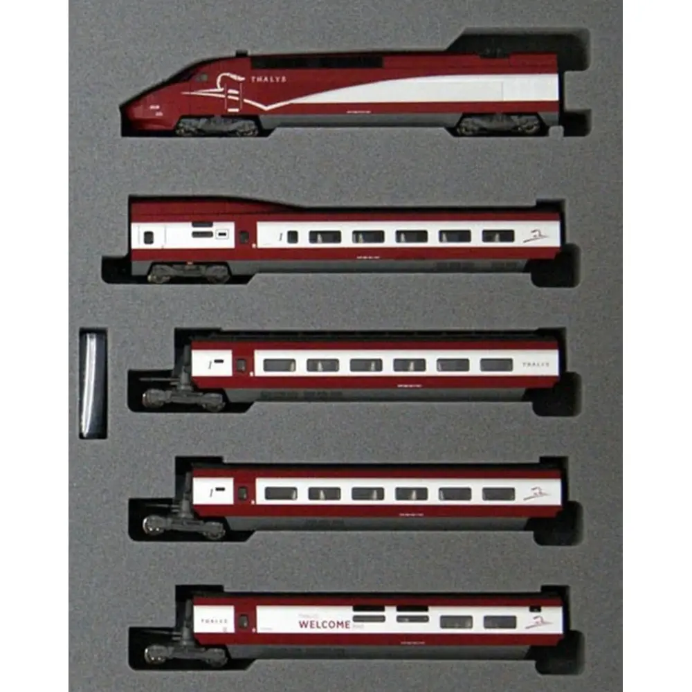 Set de 10 éléments TGV Thalys - Kato 101658 - N 1/160 - PBKA - Ep VI - Analogique - 2R - 2