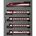 Set de 10 éléments TGV Thalys - Kato 101658 - N 1/160 - PBKA - Ep VI - Analogique - 2R - 2