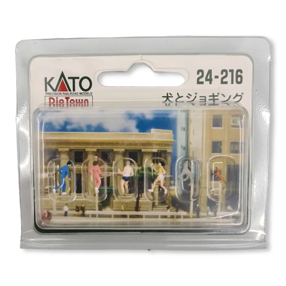 Pack de 6 figurines en footing Kato 24216 - N 1/160 - personnages miniatures - 2