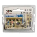 Pack de 6 figurines en footing Kato 24216 - N 1/160 - personnages miniatures - 2